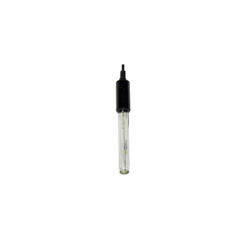 Electrodo pH, cuerpo vidrio, unión simple cerámica, 6bar, electrolito viscoleno, punta plana, conector BNC, 4m