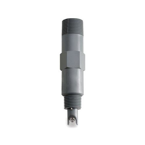 Electrodo pH para control en continuo, cuerpo plástico (124mm), unión PTFE, 6 bar,conector BNC