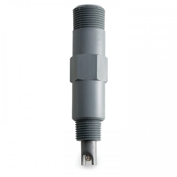 Electrodo ORP platino para control en continuo, cuerpo plástico (124mm), unión PTFE, 6 bar, conector BNC