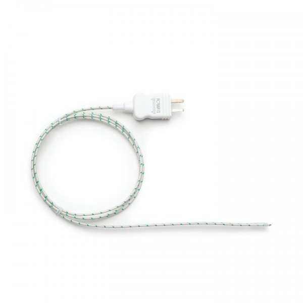 Sonda de cable termopar tipo K con cable aislado de fibra de vidrio de 1 m y sensor expuesto